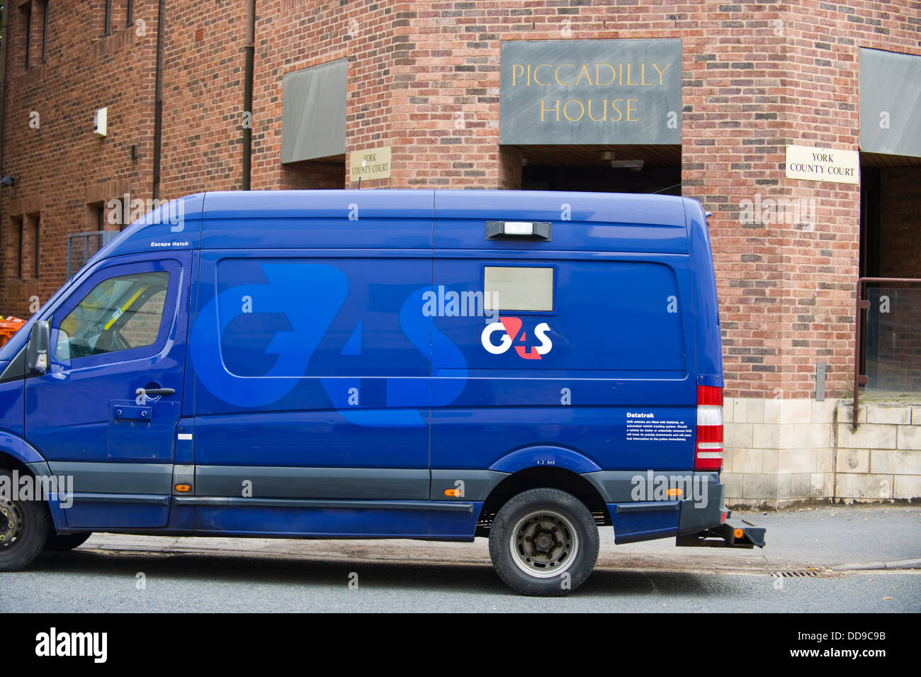G4S security van outside York County Court in city of York North Yorkshire England UK Stock Photo