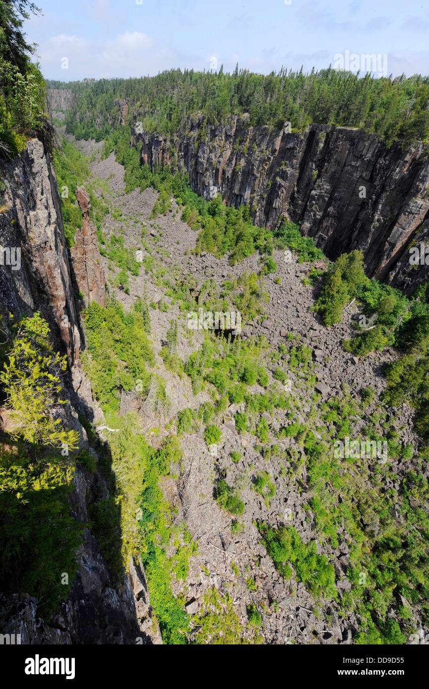 Ouimet Canyon Provincial Park Ontario Canada Lake Superior Stock Photo