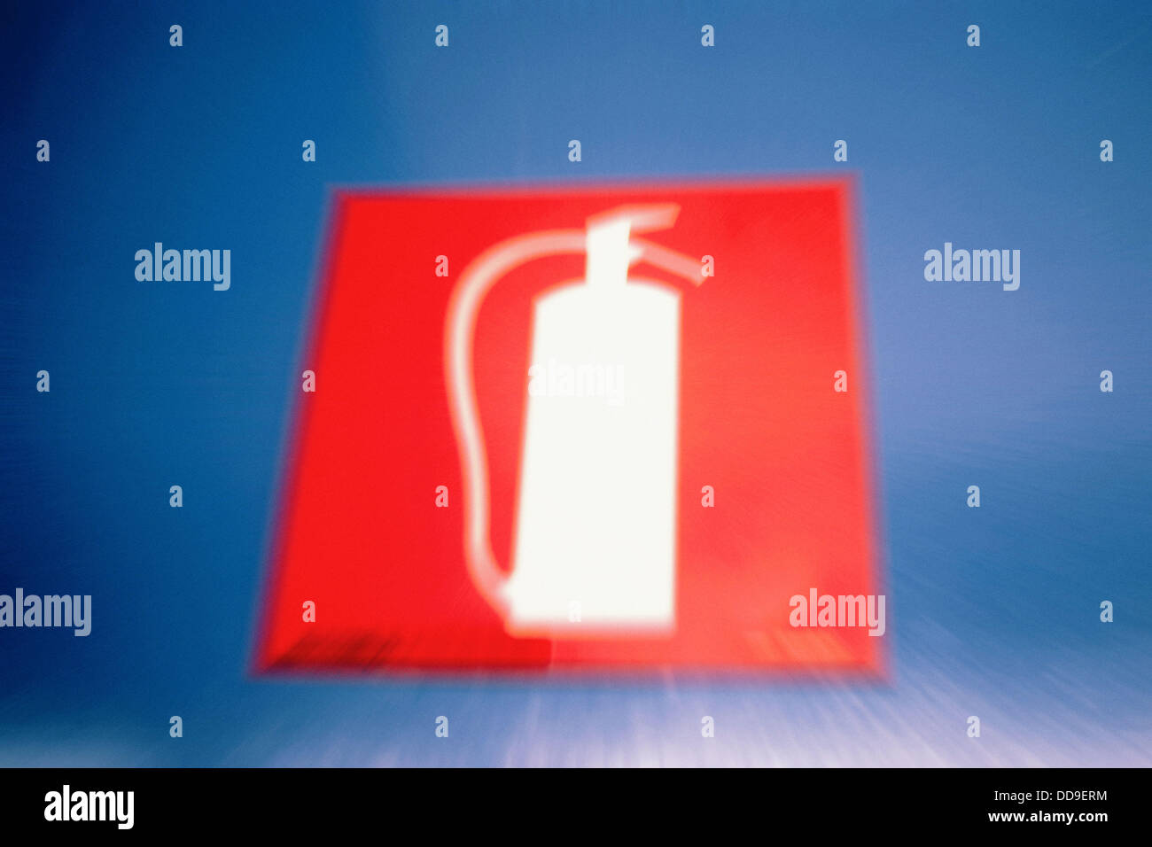 Fire extinguisher sign Stock Photo Alamy