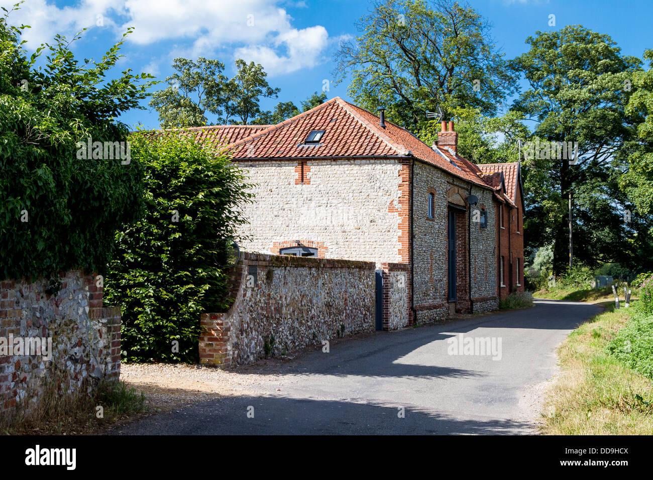 The site of Nelson's birthplace, Burnham Thorpe, Norfolk Stock Photo