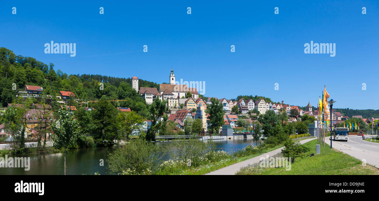 Germany, Baden Wuerttemberg, View of Horb am Neckar at Black Forest Stock Photo