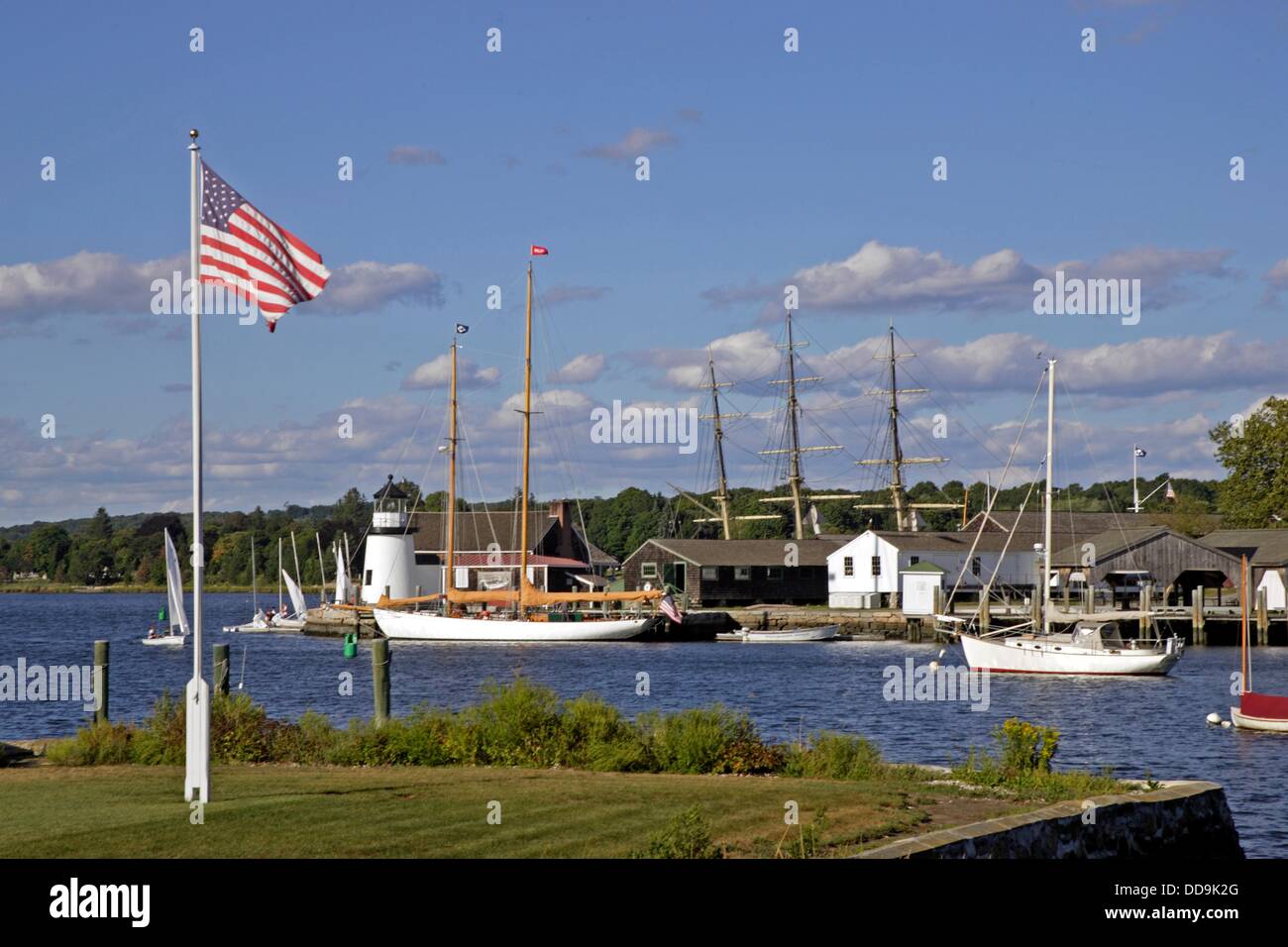 Historic Mystic Seaport CT Stock Photo Alamy
