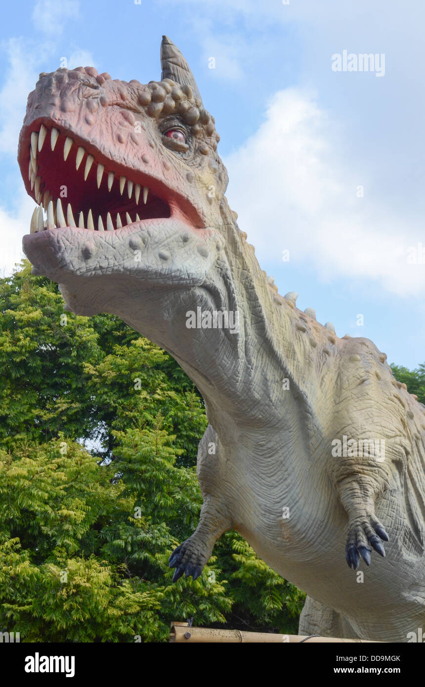 Tyrannosaurus rex is arguably the most famous dinosaur of all. It lived during the last 5 million years of the Cretaceous period Stock Photo