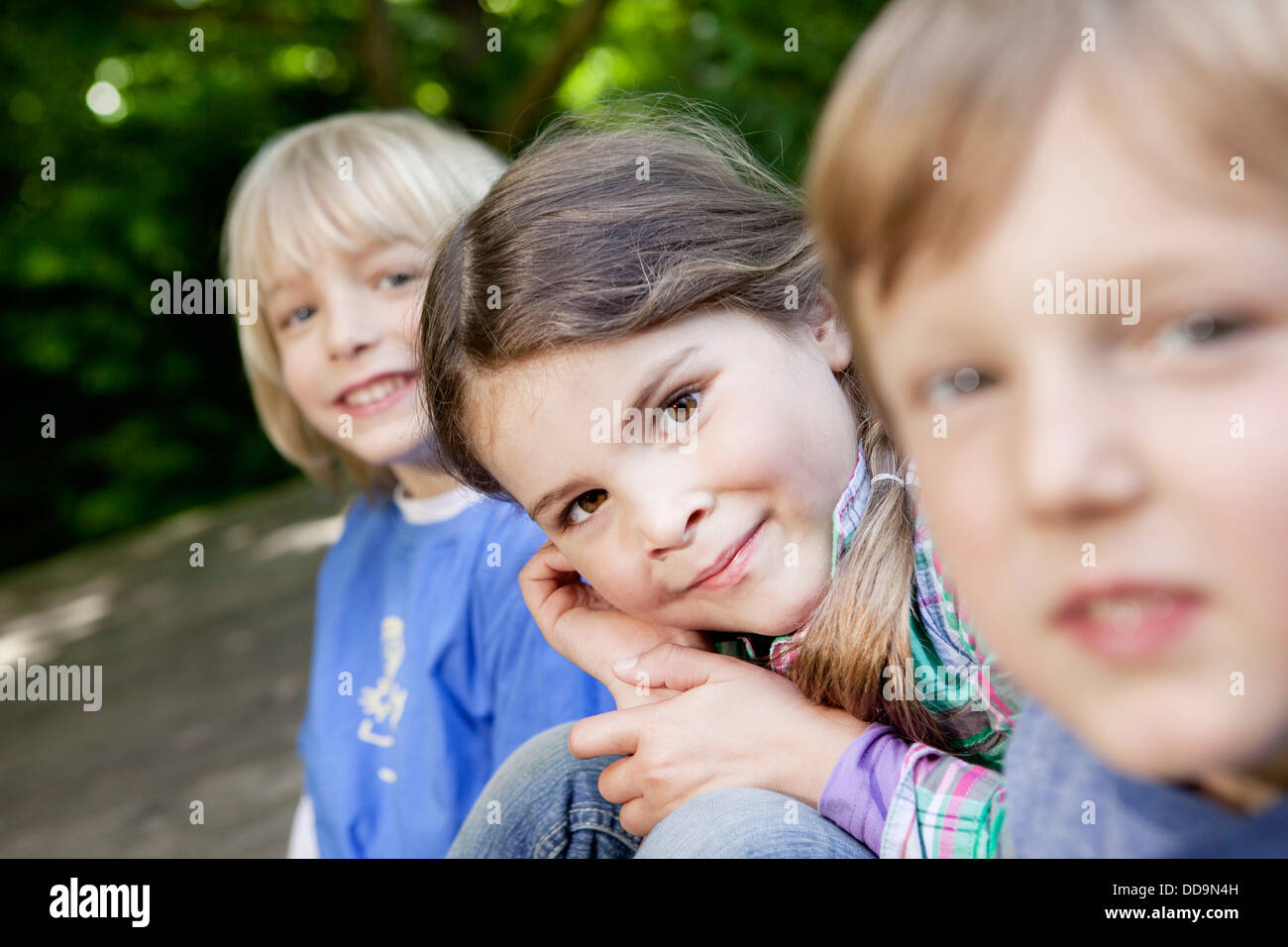 Germany, Cologne, Children playing in playground Stock Photo Alamy