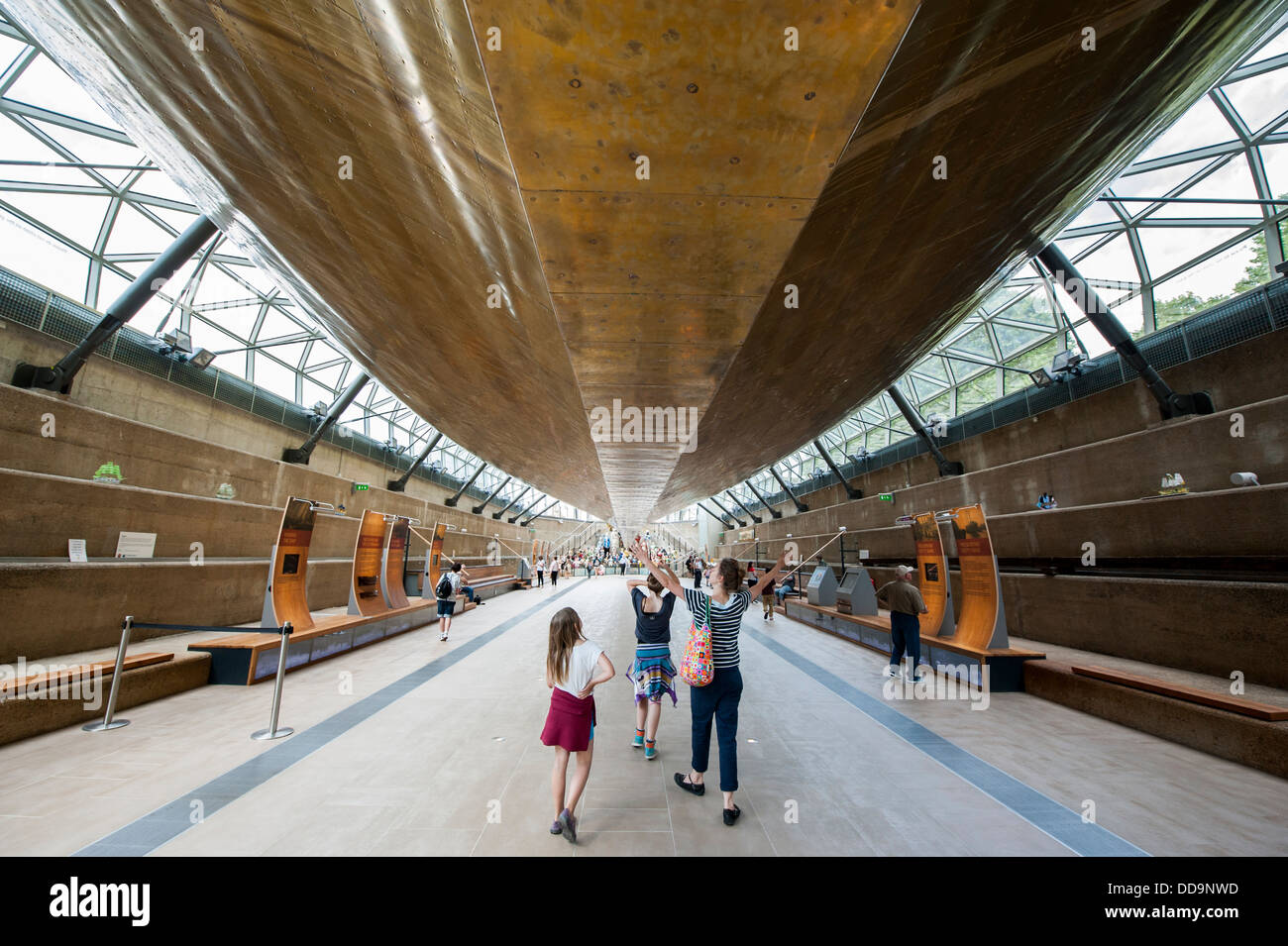 The Cutty Sark, tea clipper, in its newly refurbished site. Greenwich, London, UK. Stock Photo