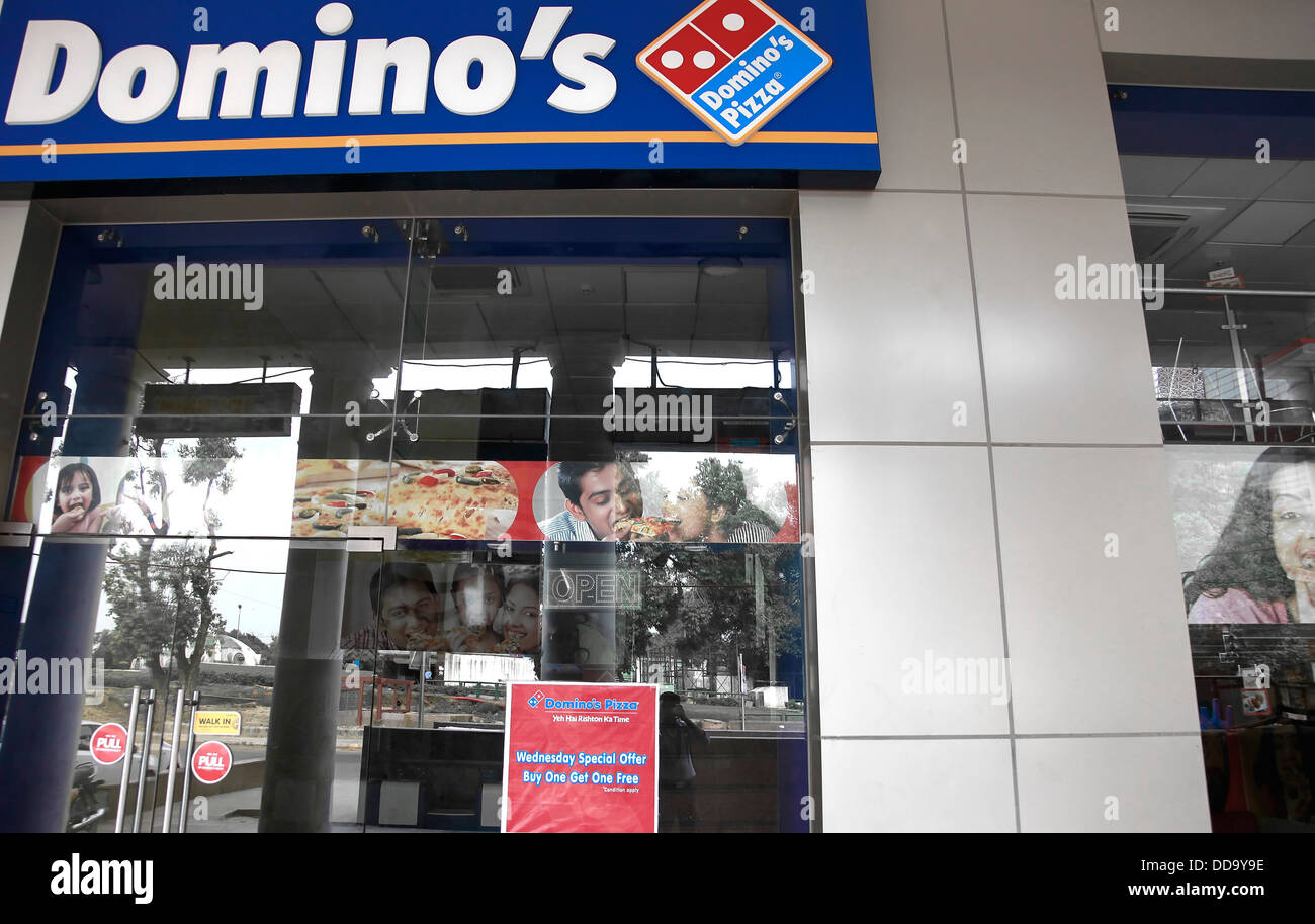 Domino's at Connaught place,New Delhi,India Stock Photo