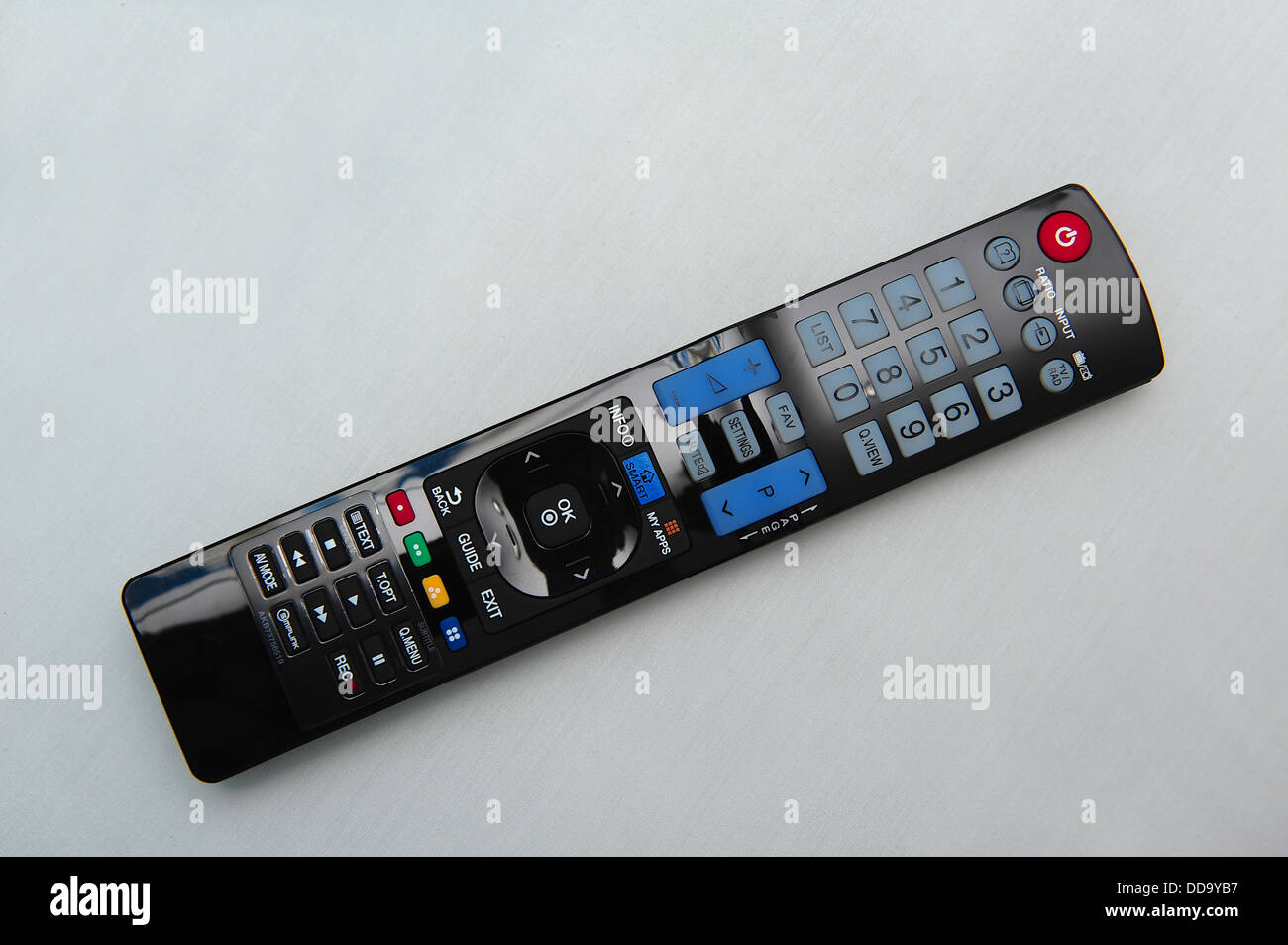 TV remote on the desk Stock Photo