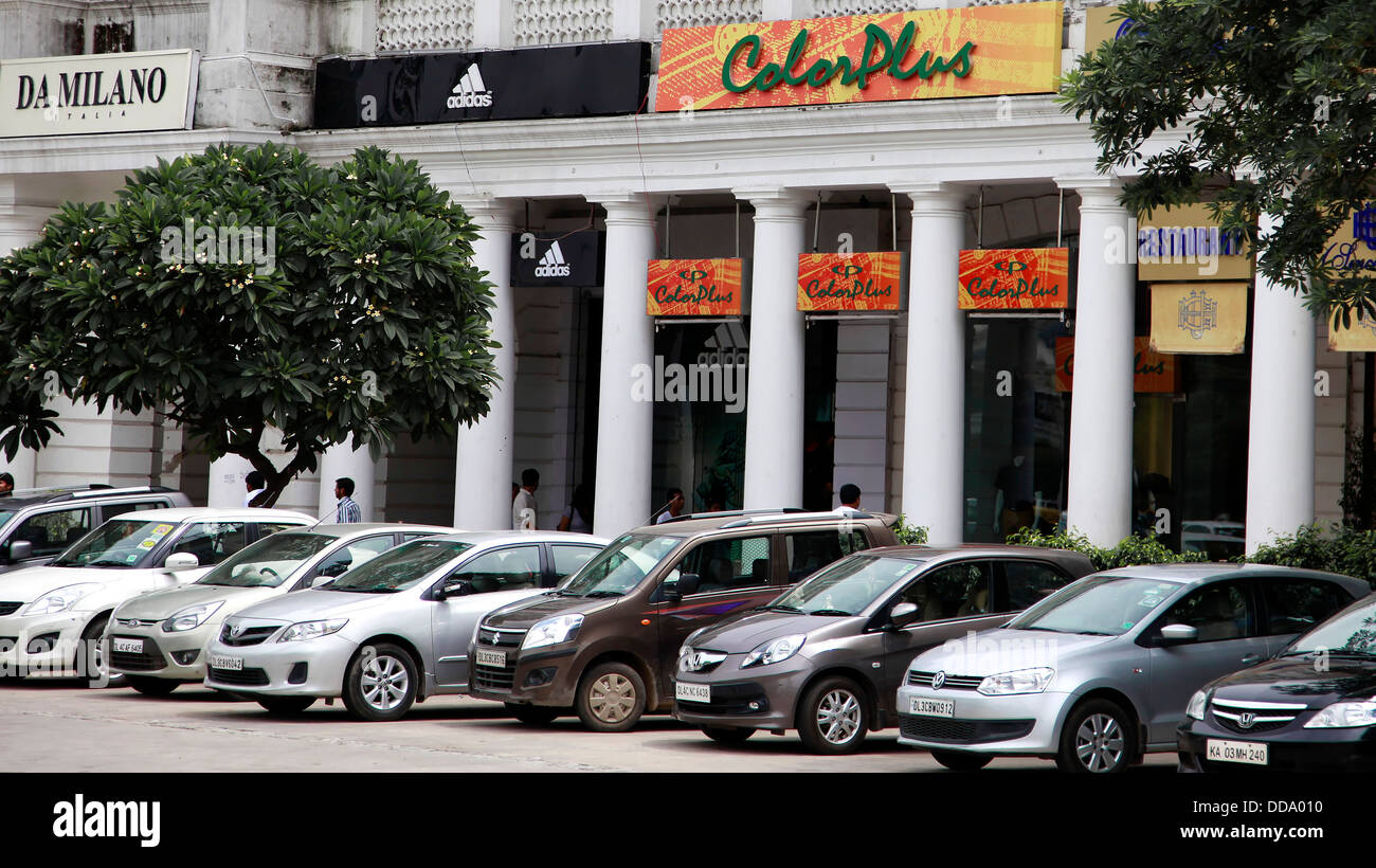 Official car Parking,India Stock Photo Alamy