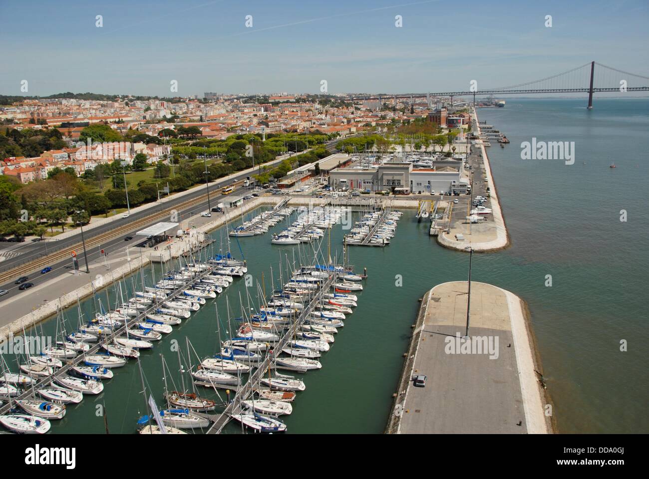 Doca do Bom Sucesso. Belem, Lisbon, Portugal Stock Photo - Alamy