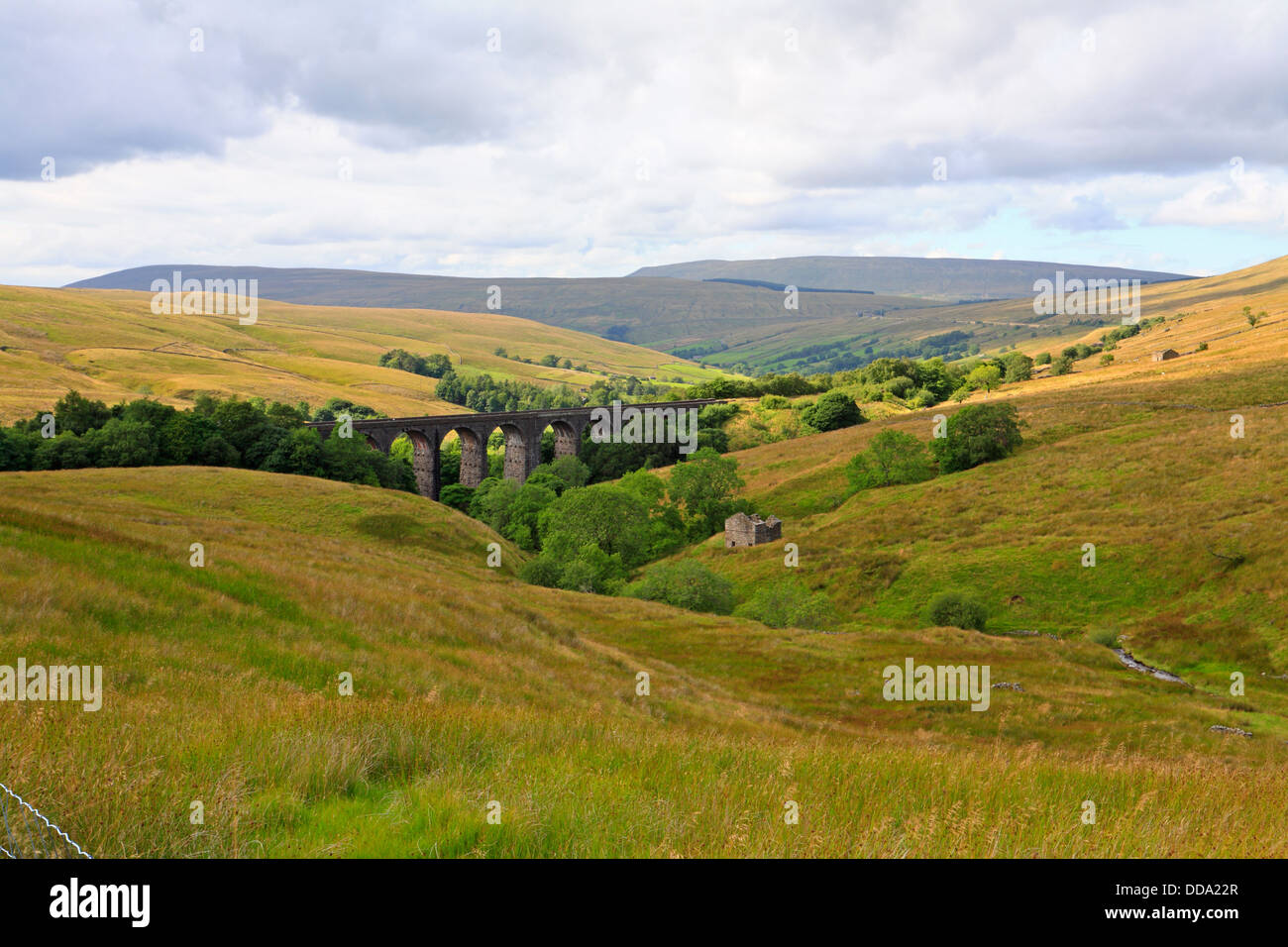 Dent Head Viaduct, Cowgill, Dent towards Baugh Fell, Cumbria, Yorkshire Dales National Park