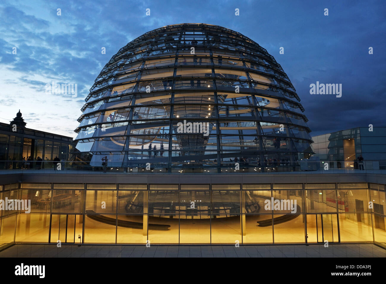 Germany: View on the Reichstag dome Stock Photo