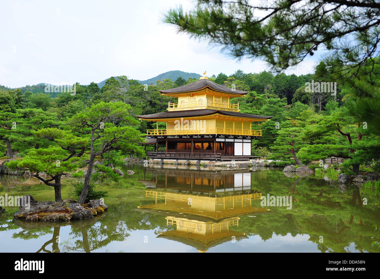 Temple of the Golden Pavilion Stock Photo