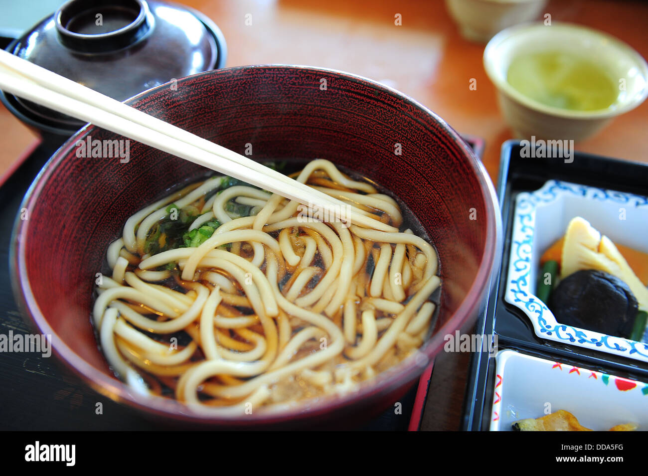 Udon Japanese Noodles Stock Photo