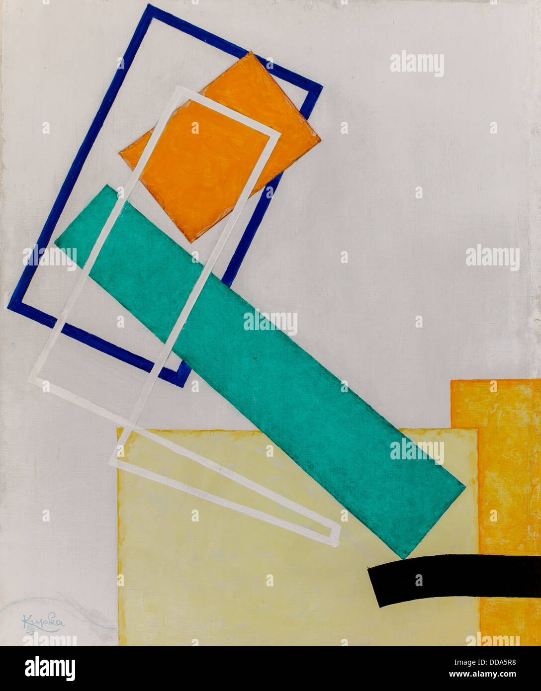 20th century  -  Humoresque, 1953 - Frantisek Kupka Philippe Sauvan-Magnet / Active Museum Oil on canvas Stock Photo