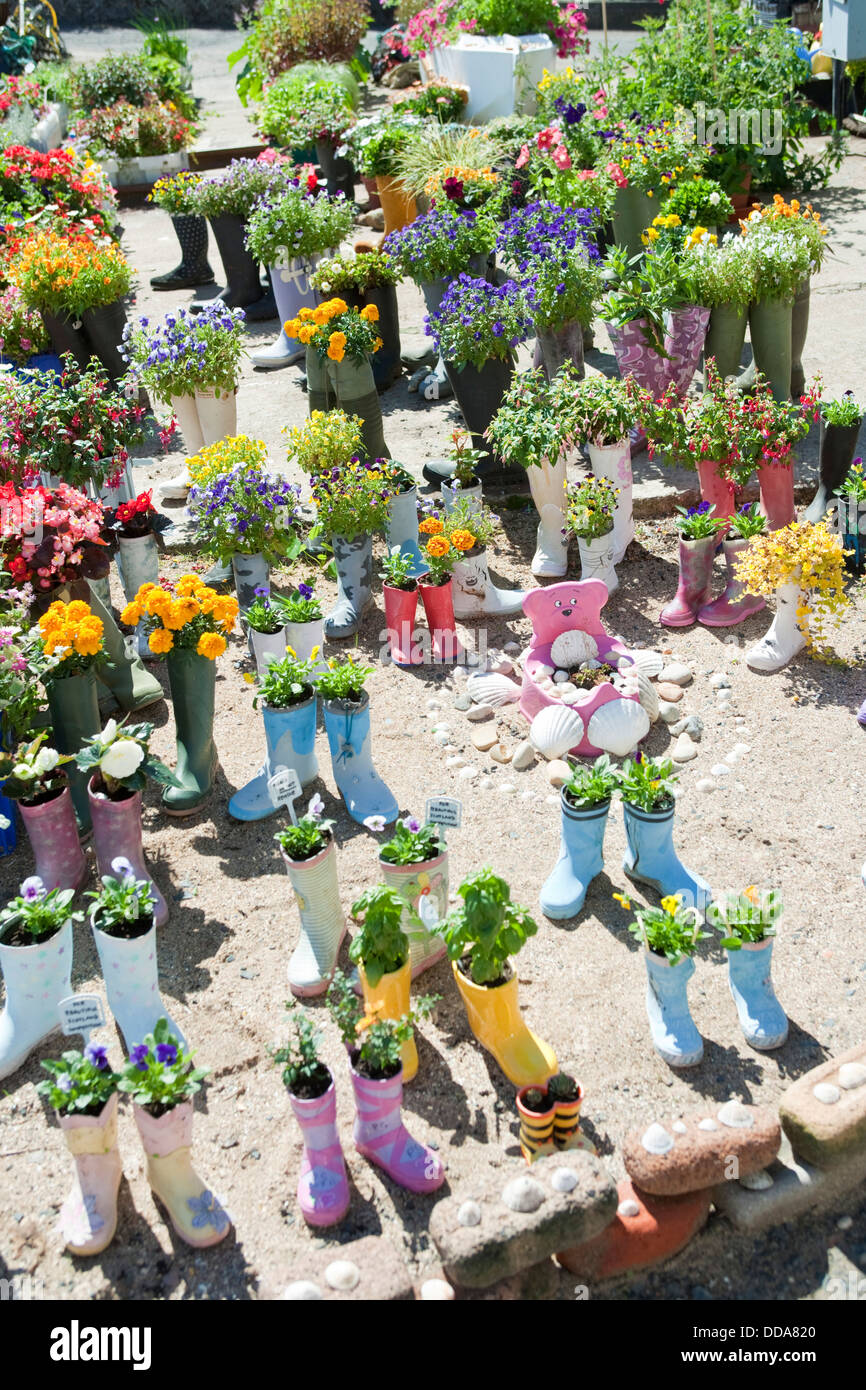 Boots with flowers hi-res stock photography and images - Alamy