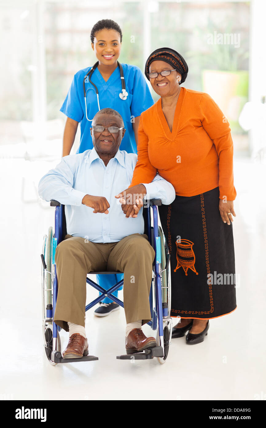 Care worker elderly patient african hi-res stock photography and images ...