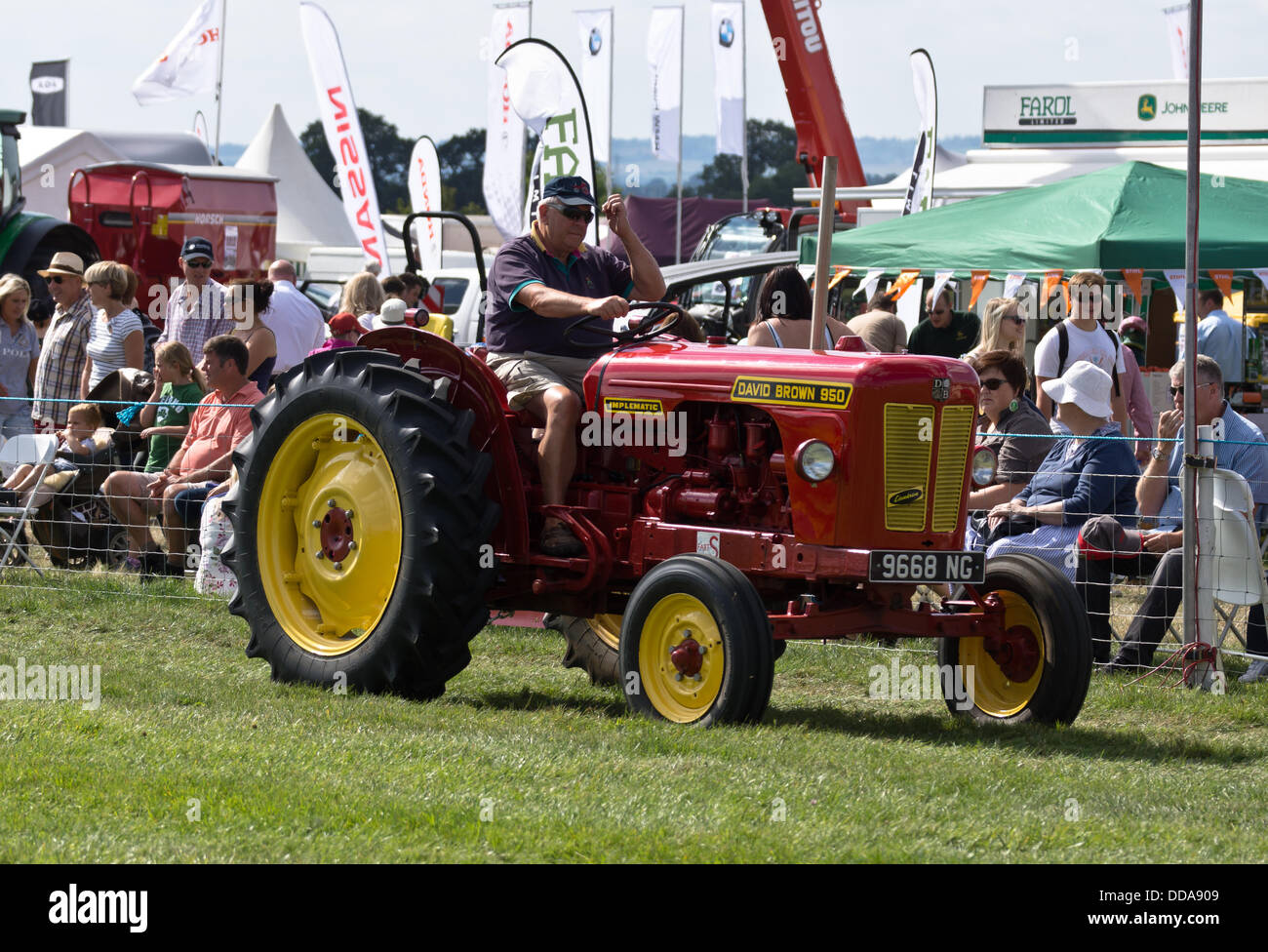 Weedon, Buckinghamshire, UK. Bucks County Show. Vintage tractor's