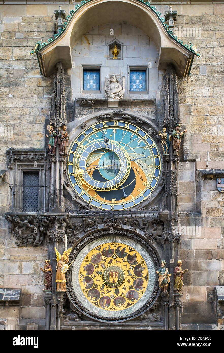 Astronomical Clock (Orloj) in the Old Town of Prague, Czech Republic