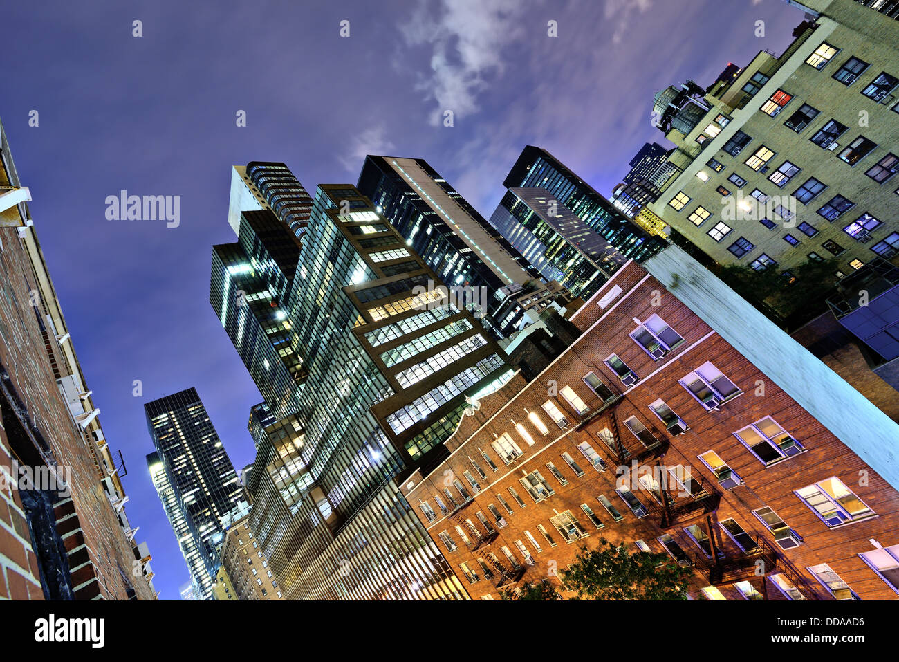 Office buildings in midtown Manhattan. Stock Photo