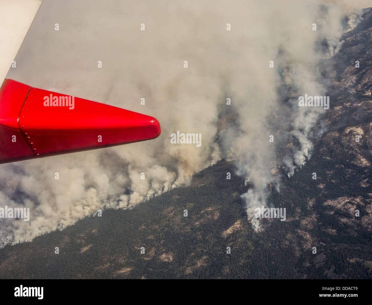 California, USA. 29th Aug, 2013. Smoke from the Rim Fire, a huge
