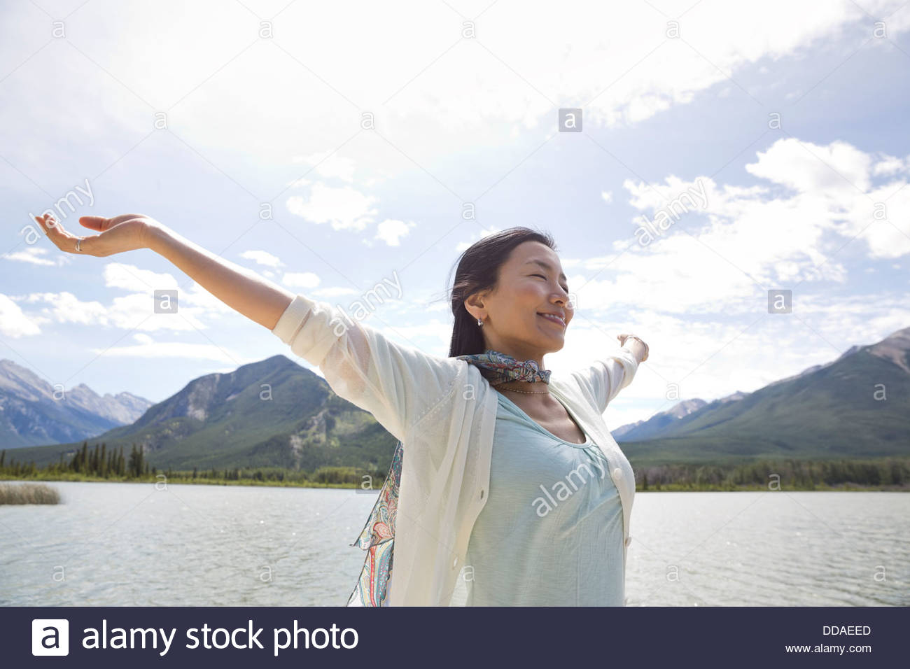 Mature woman outdoors beauty hi-res stock photography and images - Alamy