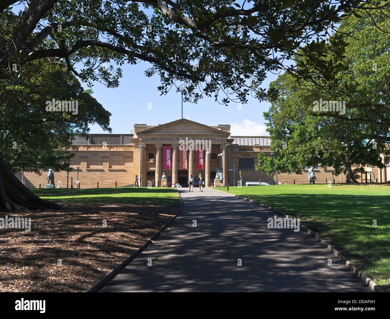 dh The Domain SYDNEY AUSTRALIA Park Art Gallery of New South Wales nsw Stock Photo