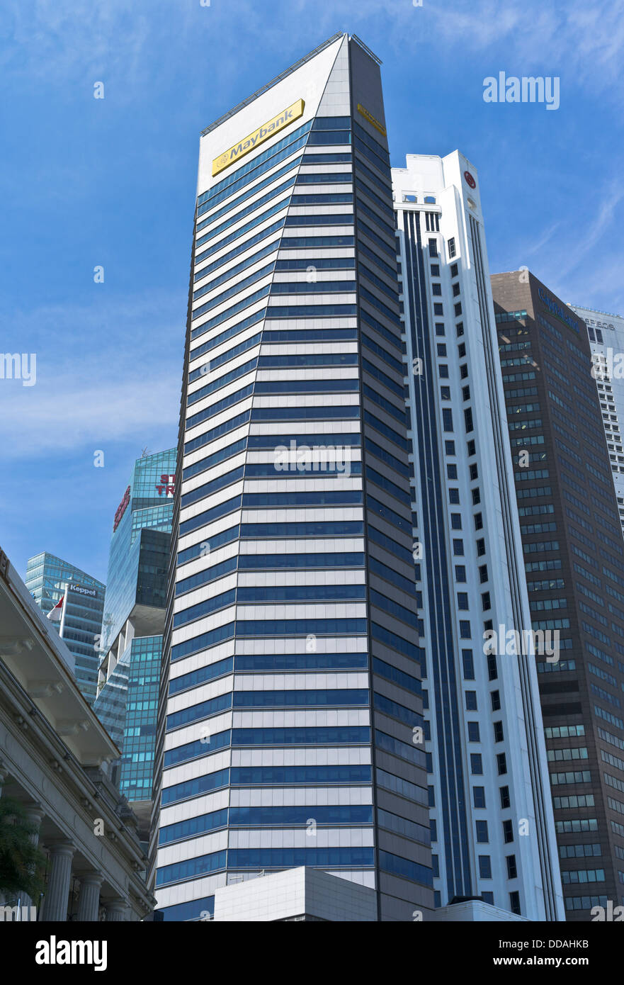dh Maybank Tower DOWNTOWN CORE SINGAPORE Modern skyscraper building Singapore bank Stock Photo