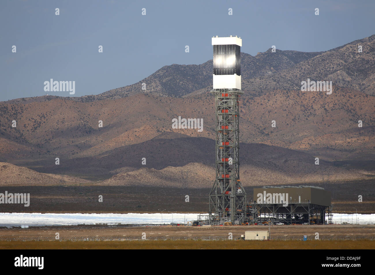 Ivanpah Solar Generating Facility Stock Photo