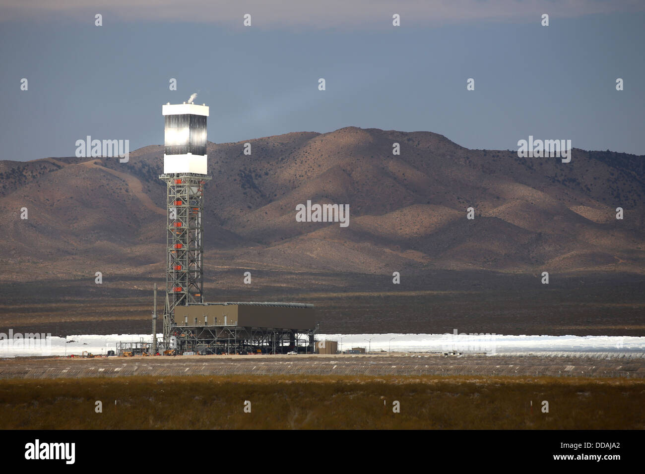 Ivanpah Solar Generating Facility Stock Photo