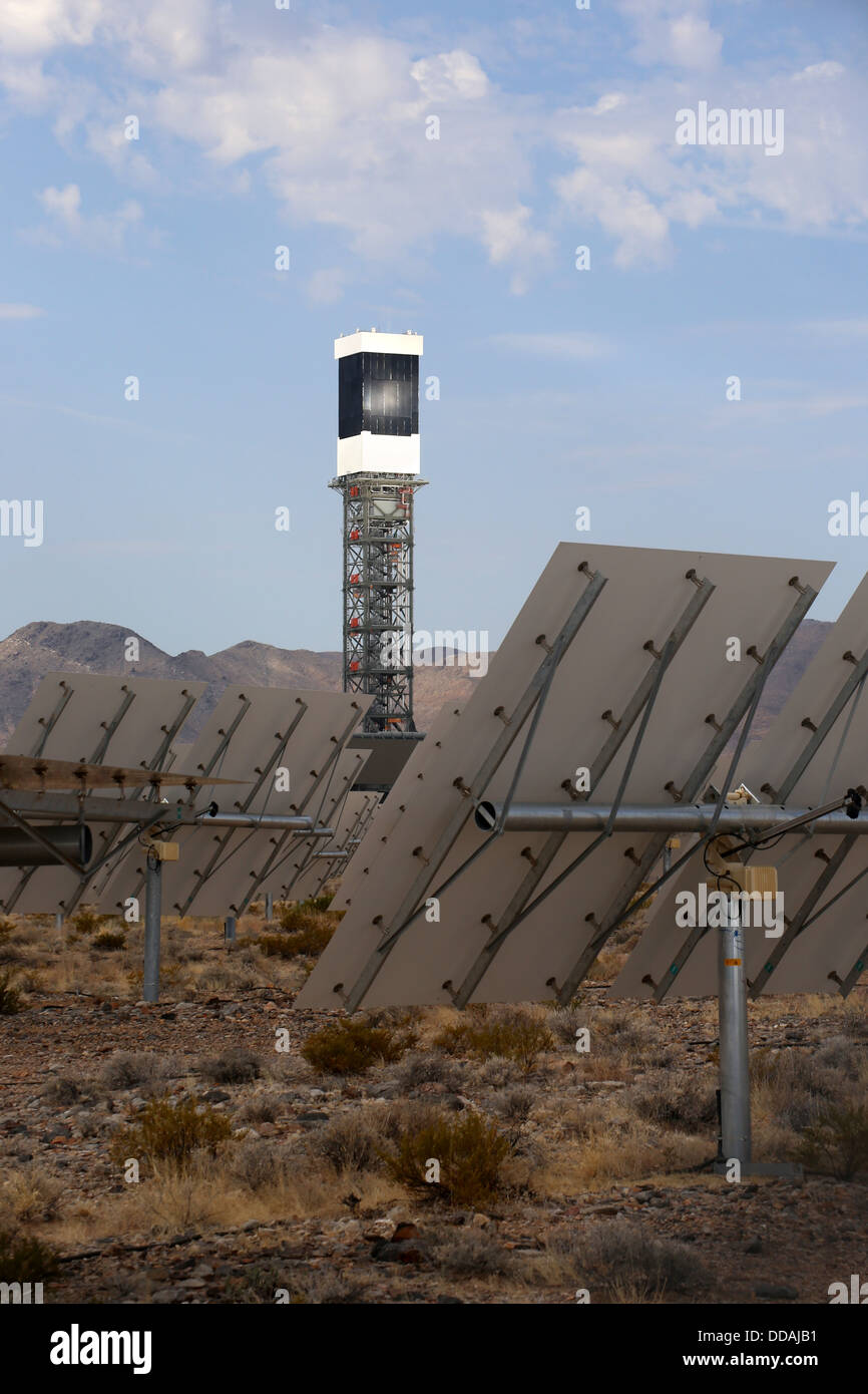 Ivanpah Solar Generating Facility Stock Photo