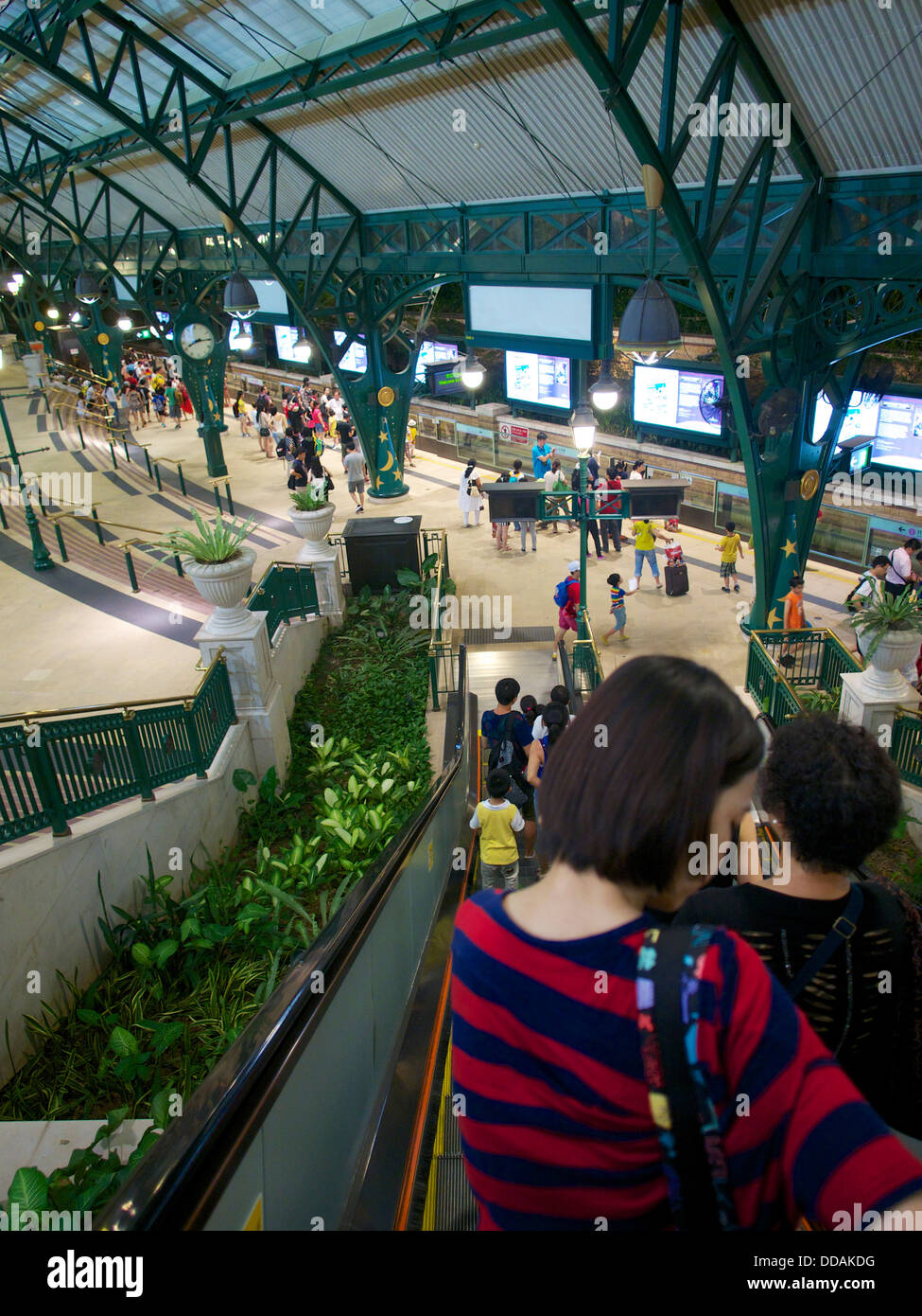 The Mtr Station At Disneyland Resort Hong Kong Stock Photo