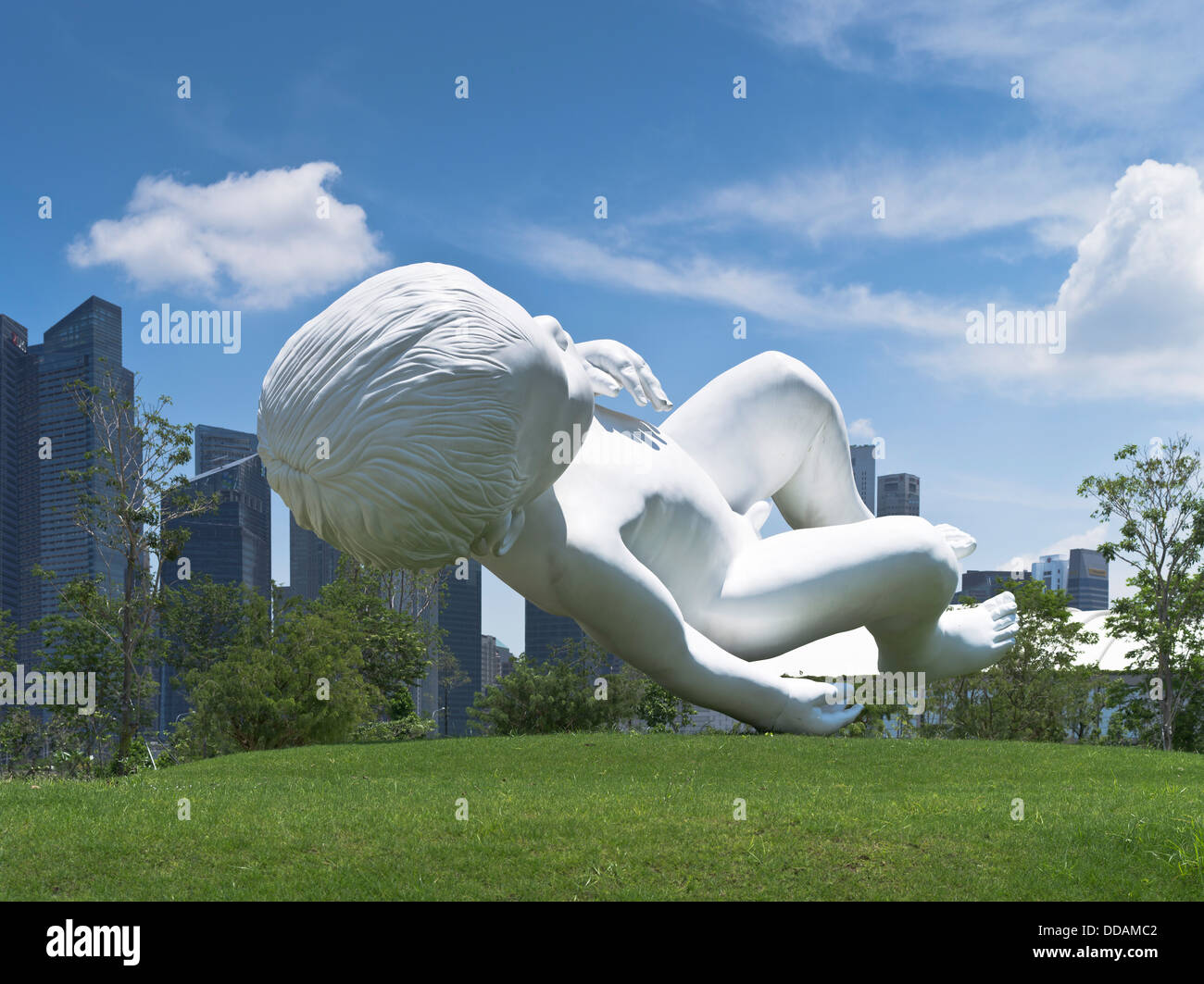 dh Baby Boy sculpture GARDENS BY THE BAY SINGAPORE ASIA Far East modern sculptures garden outdoors daytime Stock Photo