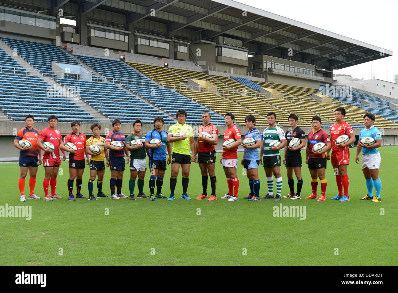 Photo Session of All Team Captains, AUGUST 26, 2013 Rugby Japan