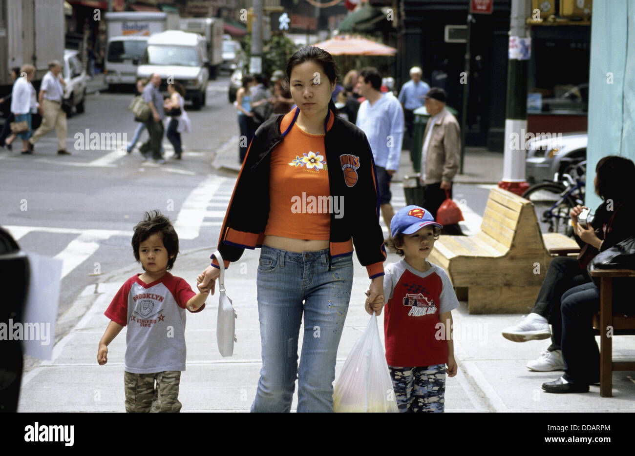 Babysitter. Chinatown. Manhattan. New York City. United States Stock Photo Alamy