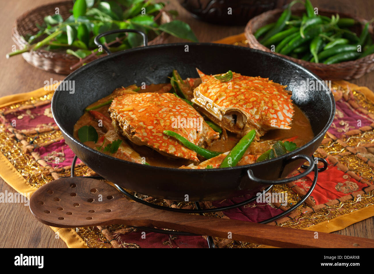 Chettinad crab curry India Food Stock Photo Alamy