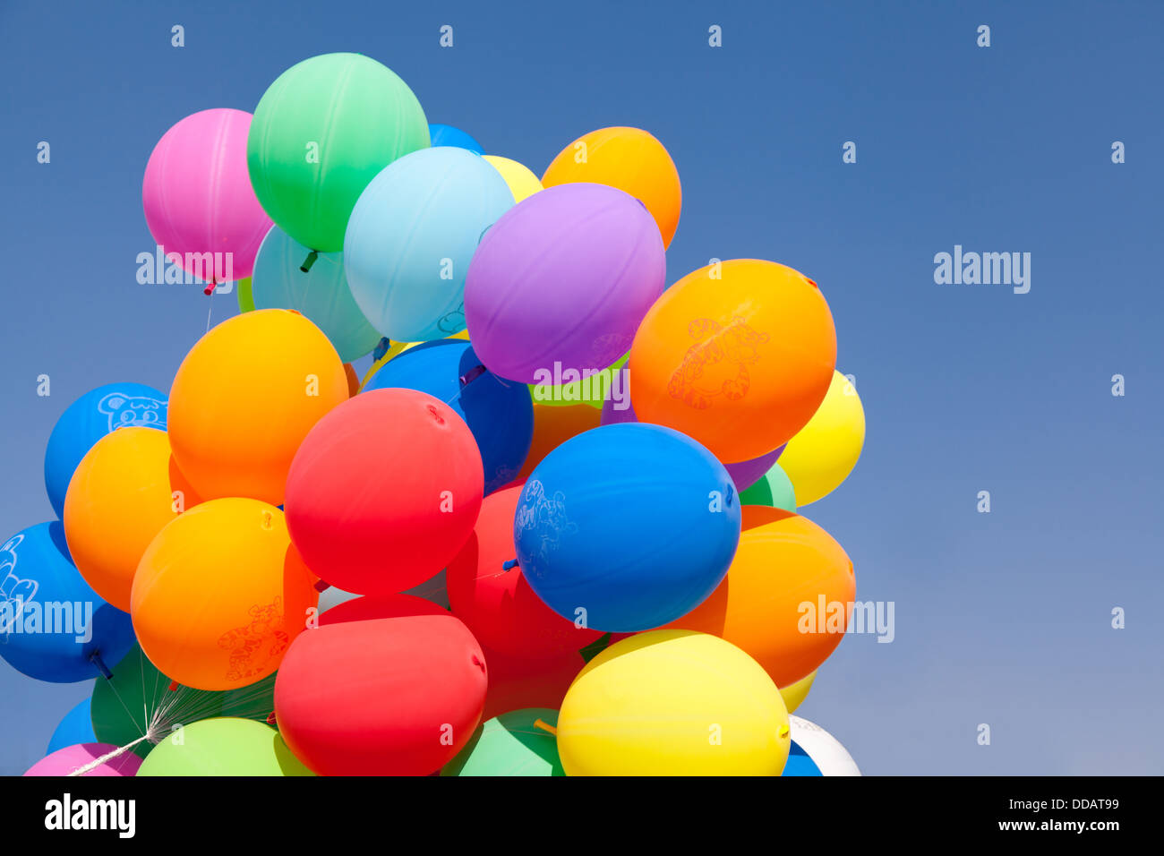 balloons blue sky Stock Photo