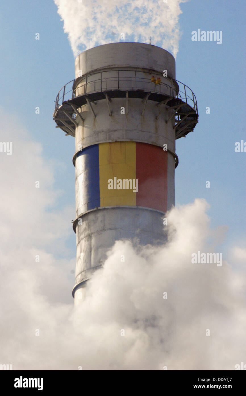 Tower of the Grozavesti thermo-power plant - Bucharest, Romania Stock Photo  - Alamy