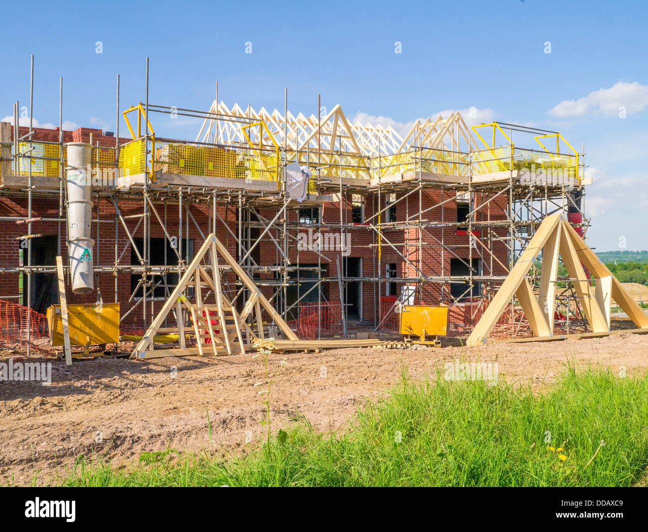 Construction of new house, Lincolnshire, England Stock Photo Alamy