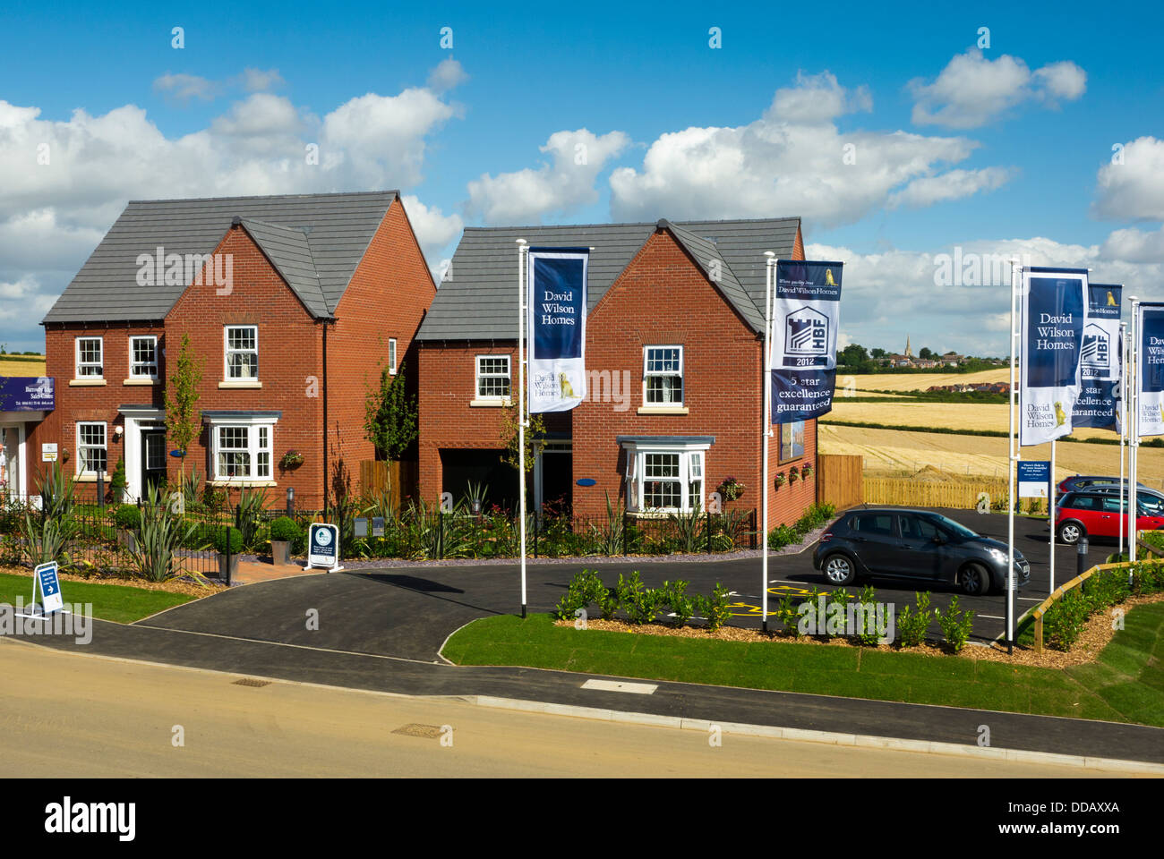 New housing development, Grantham, Lincolnshire Stock Photo Alamy