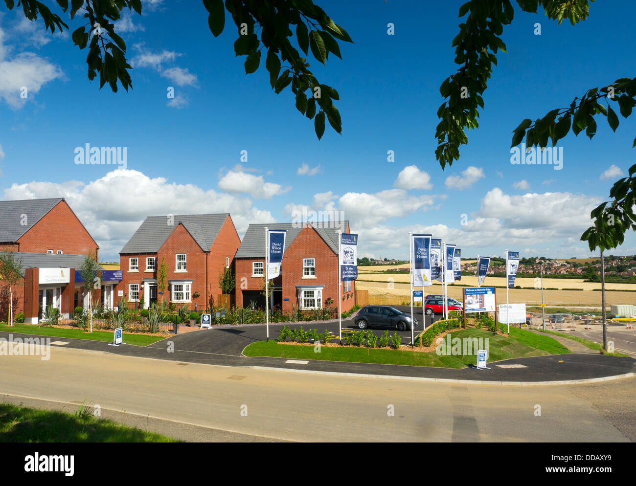 New housing development, Grantham, Lincolnshire Stock Photo Alamy