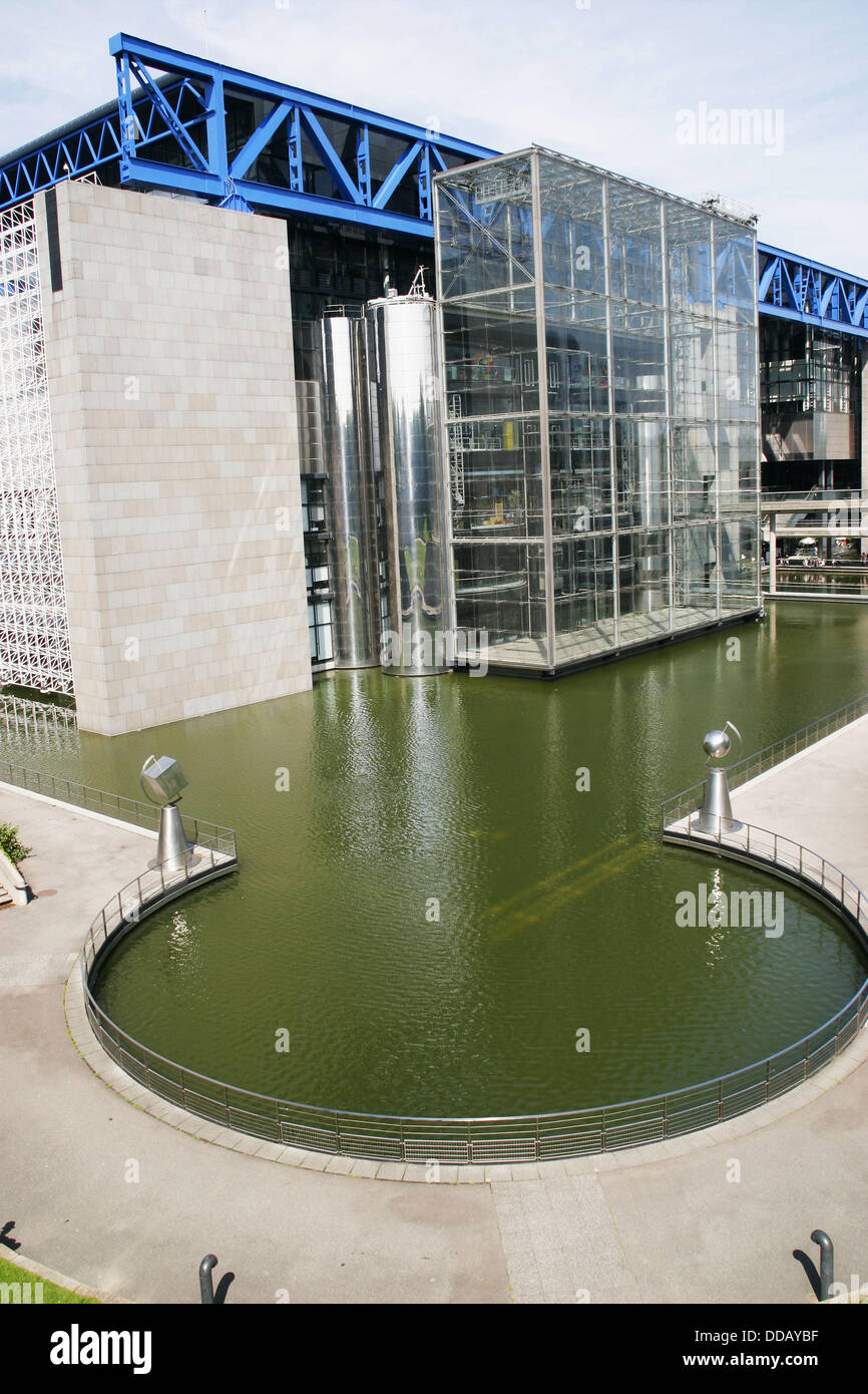 Parc De La Villette Cité Des Sciences Cite des Sciences et de l´Industrie, Parc de la Villette, Paris Stock