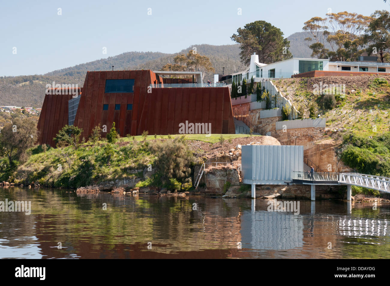 Mona the museum of old and new art hobart tasmania stock photo