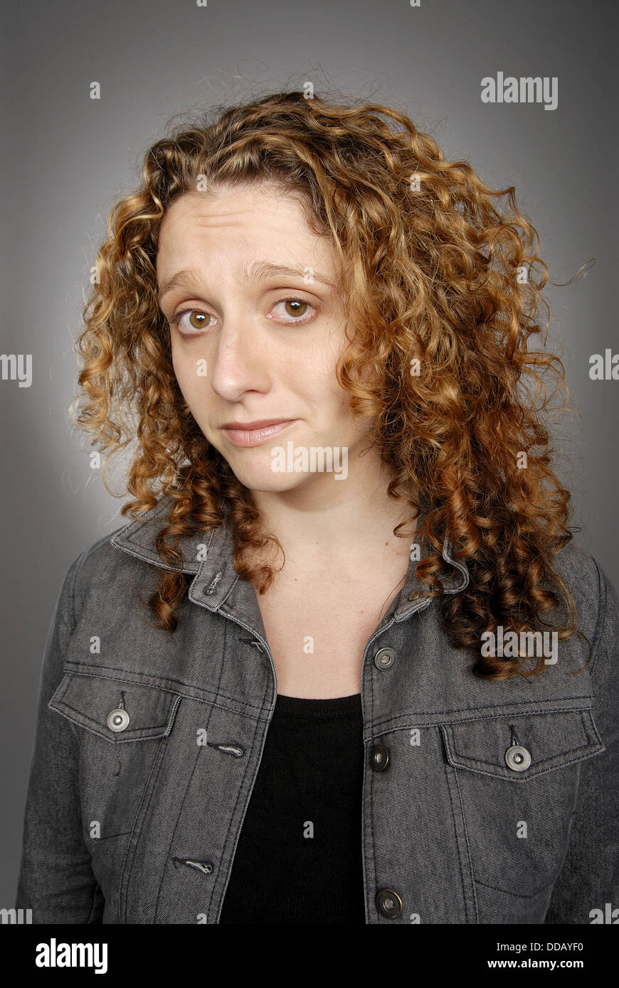Woman, ethnic background half Basc (Spanish), half English Stock Photo