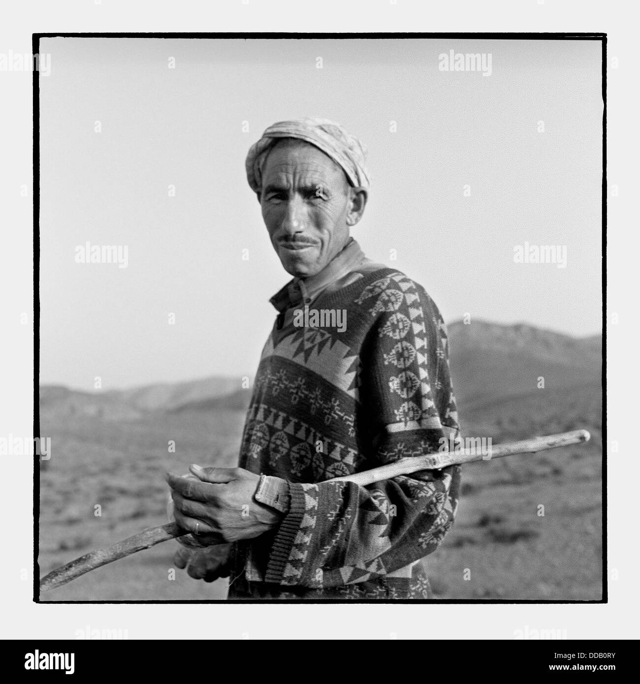 African man walking stick Black and White Stock Photos & Images - Alamy