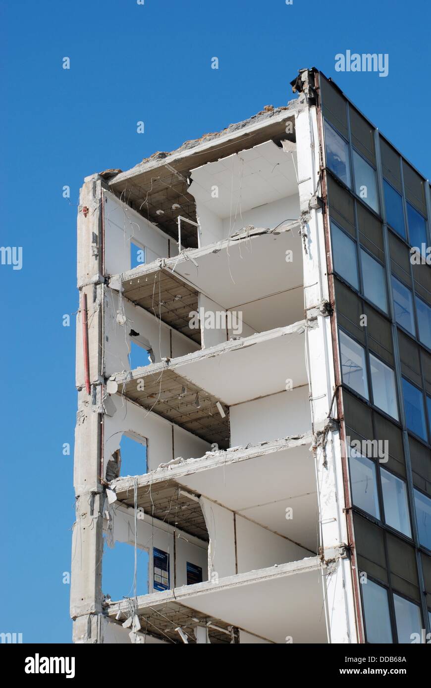 House demolition in Dresden Stock Photo Alamy