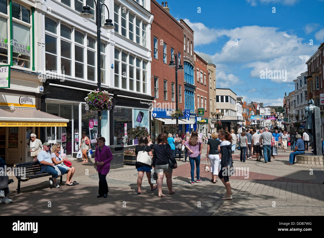 Scarborough town center shopping uk hires stock photography and images