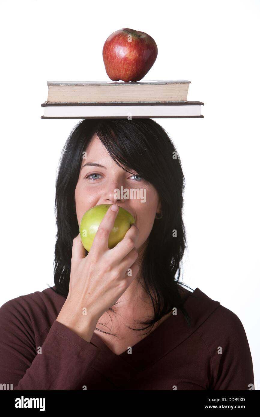 girl eating healthy Stock Photo Alamy