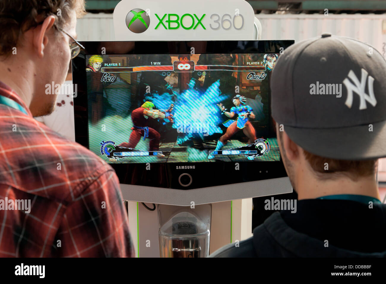 Berlin, Germany, free games on the XBOX 360 at Campus Party Europe Stock  Photo - Alamy