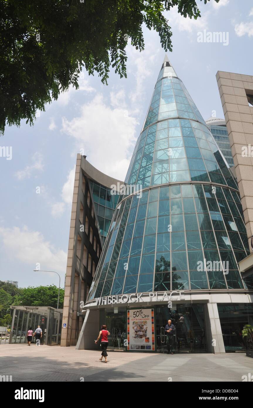 Singapore Wheelock Place mall and office tower along Orchard Road