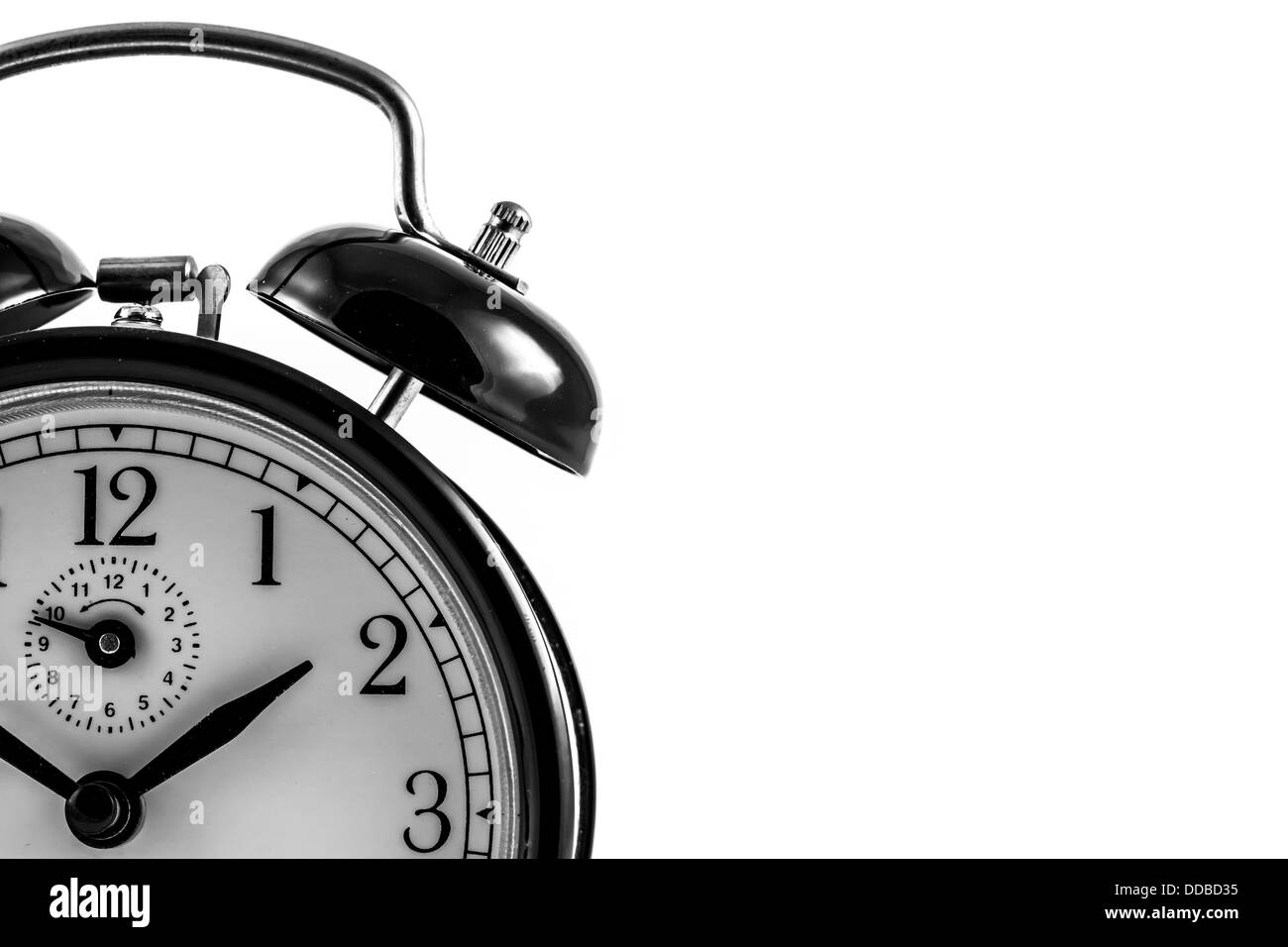 Detail of a used mechanical clock, very flexible concept Stock Photo